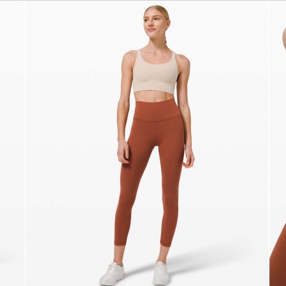 LULULEMON Wunder Train High-Rise Crop 23" In Dark Terracotta Size 6